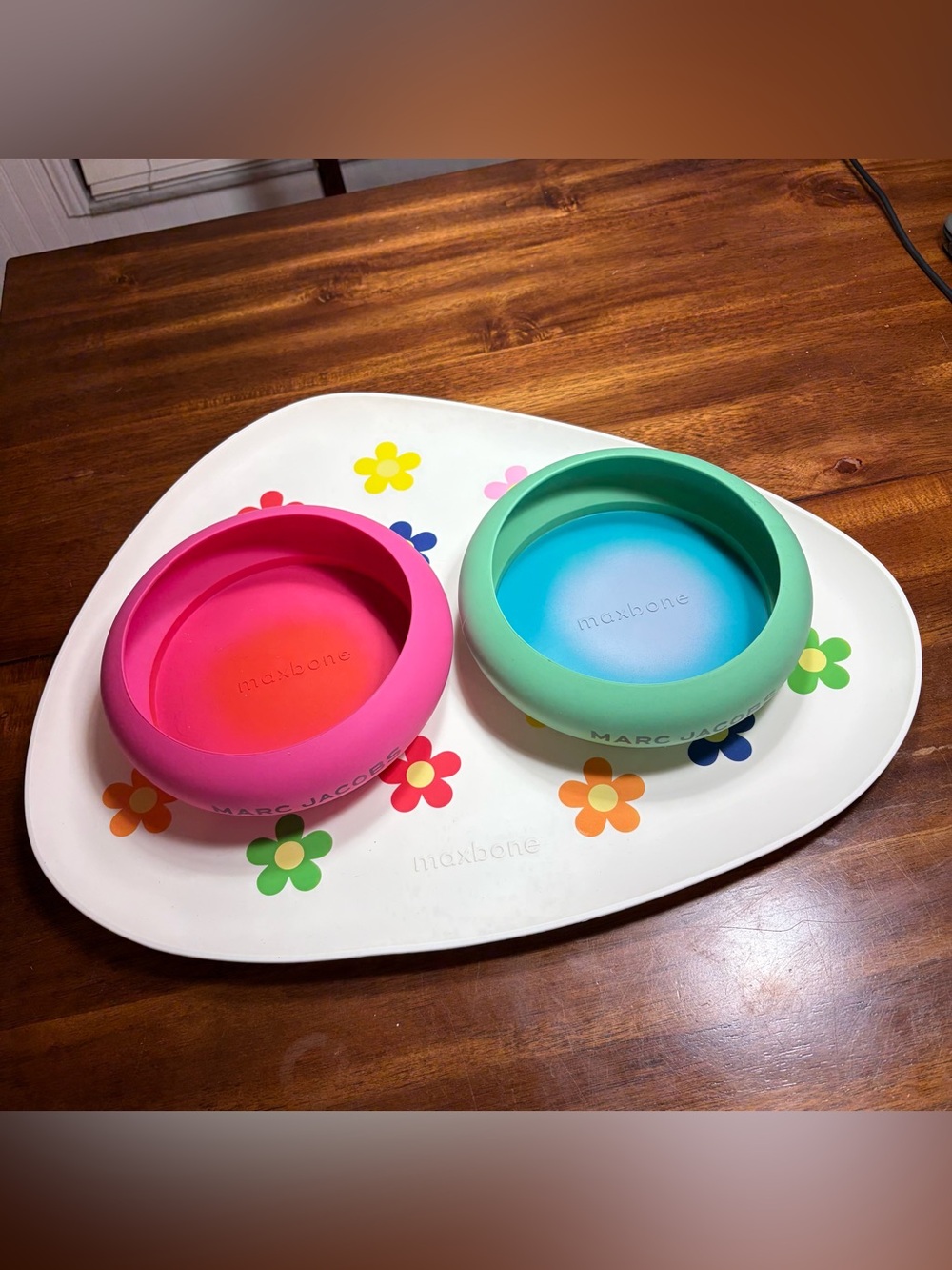 Marc Jacobs x Maxbone Y2K Floral Dog Food and Water Bowls with Placemat